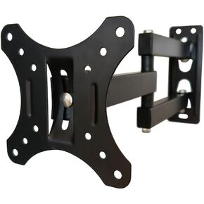 Full Motion TV Wall Mount Articulating Tilt Swivel LCD Monitor Bracket 15inch Extension Arm for Most 13 14 17 19 20 22 23 24 27" LED TV Flat Panel Screen with VESA 75x75mm, 100x100mm