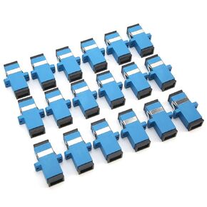 50Pcs Fiber Optic Coupler, SCSC Flange Connector Adapter, Low Insertion Loss, Dual Connection,