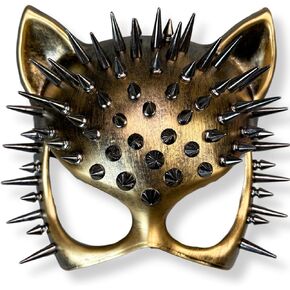 Steampunk Cat Mask Animal Masquerade Ball Cat Woman Mask Halloween Cosplay Costume Mask Party Masks Props in Kuwait