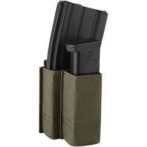 KRYDEX 5.56mm Magazine Pouch + 9mm .45 Pistol Mag Pouch Combo MOLLE Mag Holders with Quick Release Mag Pouch Insert