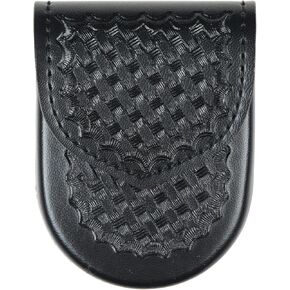 Safariland Duty Gear Bianchi 90-4HS: Handcuff Pouch Top Flap, Basket Weave, Black