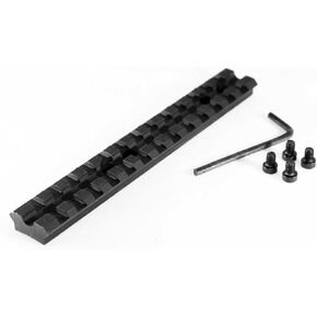 TRINITY Mossberg 500/590 / 835 Picatinny Weaver Base Rail Tactical Top Mount for Scope Hunting Optics Adapter Tactical Aluminum Black Rings Single Rail