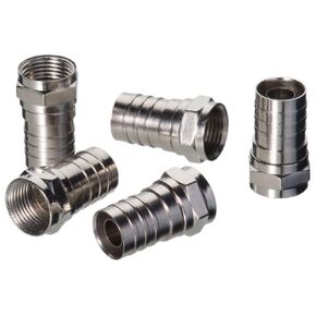 IDEAL INDUSTRIES INC. 85-037 RG-6 F Hex Crimp Connector, (10/Card)
