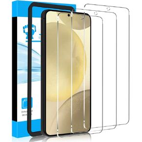 LYWHL 3 Pack for Samsung Galaxy S24 Ultra Tempered Glass Screen Protector with Easy Installation Frame, Sensitive Touch & Fingerprint Unlock, Military Grade Shatterproof Durable Bubble Free