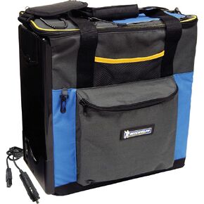 Michelin 12V Electric Car Cooler/Warmer 14L (15 qt) - Portable Thermoelectric Fridge with USB Charging Port for Camping Travel Road Trips and Picnics - Lightweight Soft-Sided and Collapsible