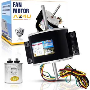 1/5Hp 3-Speed 3315332.005 AC Fan Motor 115 Volt 3.3 Amp, Replacement for genteq F48AF70A61 Fan Motor for Dometic Brisk Air 2 Penguin B59196 Air Conditioner Broad Ocean Roof (Fan Motor 3315332.005)