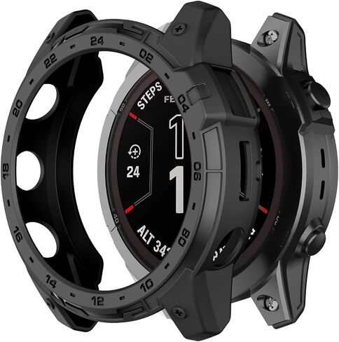 غطاء حافظة ISABAKE متوافق مع Garmin Fenix ​​7X/Fenix ​​7X Pro/EPIX Pro 51mm/Enduro 2/Tactix 7، حافظات حماية ناعمة مضادة للسقوط وملحقات الساعات الذكية in Saudi Arabia