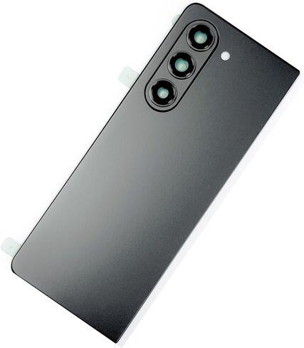 SLQ Z Fold 5 غطاء خلفي زجاجي مقاوم للماء مع عدسة زجاجية للكاميرا وأجزاء شريط بديلة لهاتف Samsung Galaxy Z Fold 5 5G جميع الموديلات + الأدوات (أسود فانتوم) in Saudi Arabia