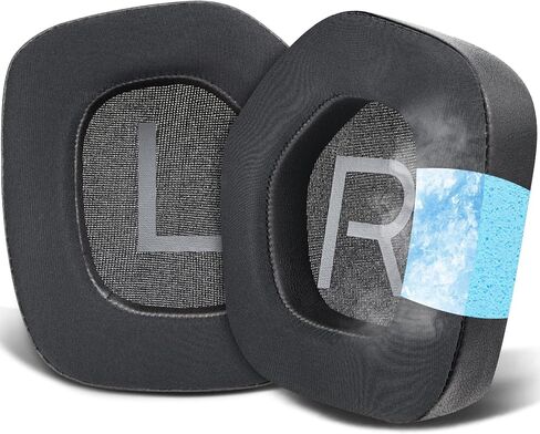 SOULWIT Cooling Gel Earpads Replacement for Alienware AW988 (AW 988) Wireless Gaming Headset, Ear Pads Cushions with Noise Isolation Foam - Black in Saudi Arabia