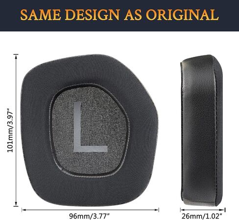 SOULWIT Cooling Gel Earpads Replacement for Alienware AW988 (AW 988) Wireless Gaming Headset, Ear Pads Cushions with Noise Isolation Foam - Black in Saudi Arabia