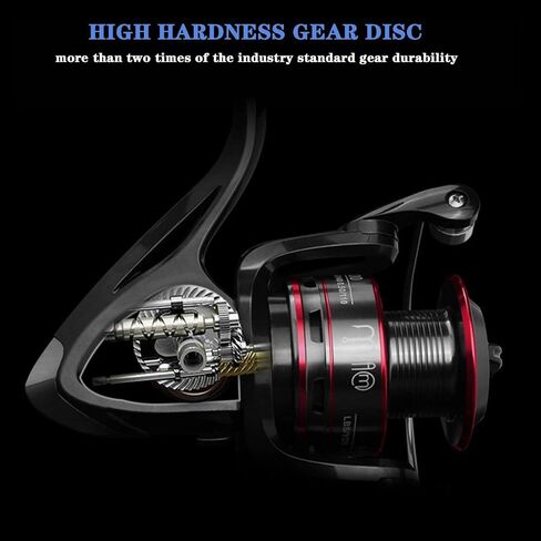 Fishing Reel,Open Face Fishing Reel,Ultra Smooth Powerful Spinning Reel with 5.2:1 Gear Ratio,CNC Alloy Wire Cup,Reversible Handle for Freshwater Saltwater (HB5000) in Saudi Arabia