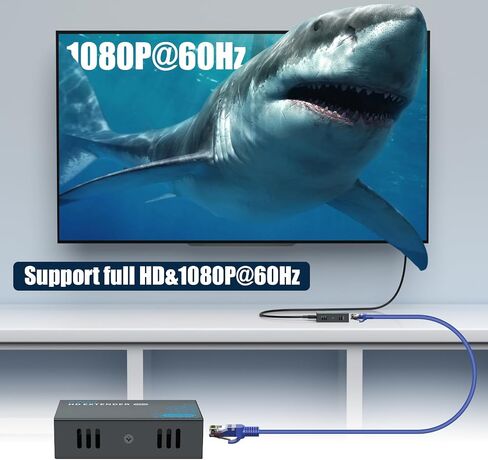 HDMI Extender Over IP, 500ft/150m Over Cat5e/6, One-to-Many Transmission Over Gigabit Ethernet Switch, Full HD 1080P@60Hz Video Expansion in Saudi Arabia