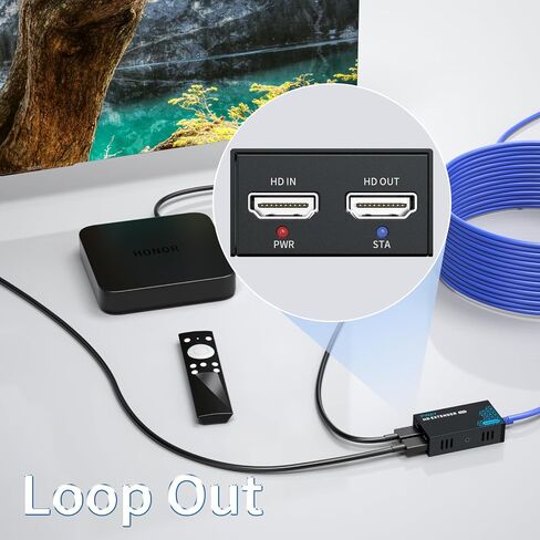 HDMI Extender Over IP, 500ft/150m Over Cat5e/6, One-to-Many Transmission Over Gigabit Ethernet Switch, Full HD 1080P@60Hz Video Expansion in Saudi Arabia