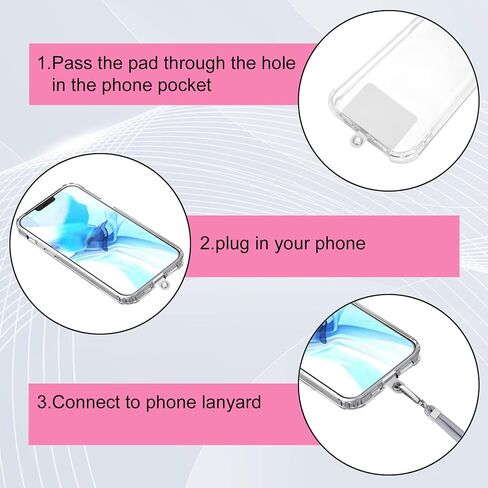 Universal Cell Phone Lanyard，Phone Strap，Lanyard with Adjustable Nylon Neck Strap for Crossbody Or Hanging Around The Neck. (Black) in Saudi Arabia