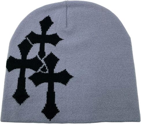 LUBINGSHINE Y2K Knitting Hat, Spider Web Pattern Beanies for Men & Women, Warm Knitted Hat Streetwear Outdoor Winter in Kuwait