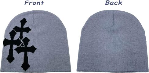 LUBINGSHINE Y2K Knitting Hat, Spider Web Pattern Beanies for Men & Women, Warm Knitted Hat Streetwear Outdoor Winter in Kuwait