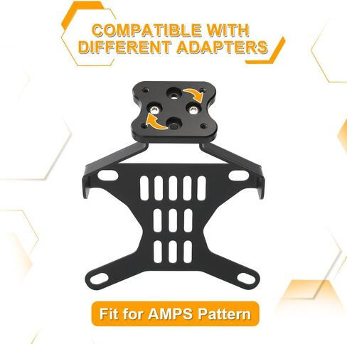 Motorcycle GPS Mount Bracket Phone Navigation Holder Fit for Royal Enfield Himalayan 450 2024, Fit for Garmin/Tomtom Mount (AMPS Hole) in Saudi Arabia