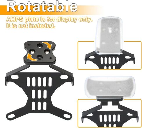 Motorcycle GPS Mount Bracket Phone Navigation Holder Fit for Royal Enfield Himalayan 450 2024, Fit for Garmin/Tomtom Mount (AMPS Hole) in Saudi Arabia
