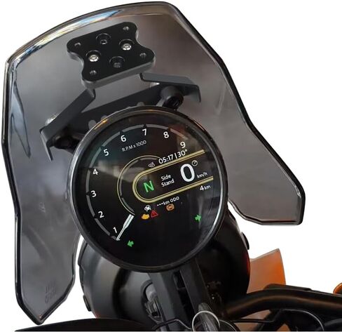 Motorcycle GPS Mount Bracket Phone Navigation Holder Fit for Royal Enfield Himalayan 450 2024, Fit for Garmin/Tomtom Mount (AMPS Hole) in Saudi Arabia