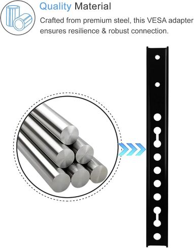 IFCASE Vertical VESA Extender Plate Bracket Kit Designed for Low VESA Pattern Fits TV Ceiling Mounts (Black) in Kuwait