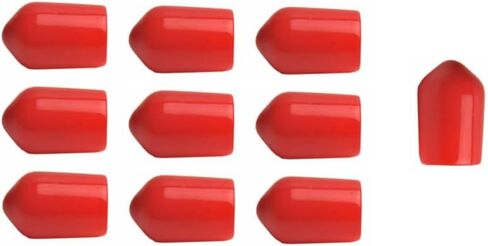 RiteAV - Fiber Optic Dust Caps for Fiber Bulkheads - 100 caps - (ST Mutlimode or Singlemode) (Red) in Kuwait