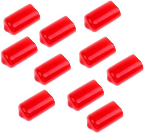 RiteAV - Fiber Optic Dust Caps for Fiber Bulkheads - 100 caps - (ST Mutlimode or Singlemode) (Red) in Kuwait