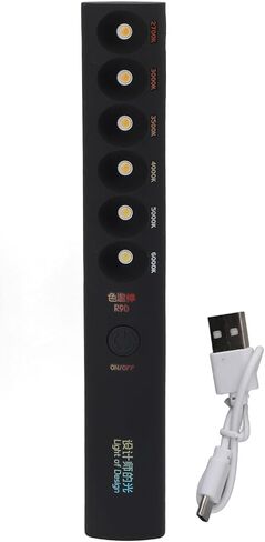 عصا إضاءة محمولة، درجة حرارة اللون المحمولة، عصا مصباح احترافية قابلة لإعادة الشحن 2700K‑6000K 6 أوضاع عصا إضاءة للتصوير الفوتوغرافي in Kuwait