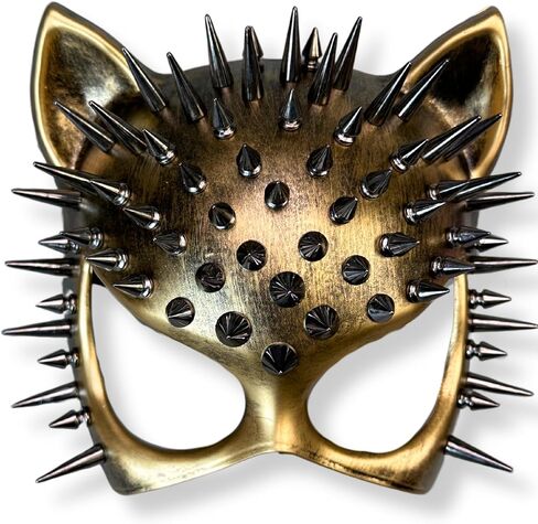 Steampunk Cat Mask Animal Masquerade Ball Cat Woman Mask Halloween Cosplay Costume Mask Party Masks Props in Kuwait
