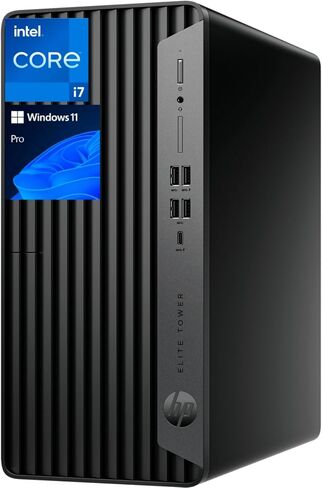 HP Elite 600 G9 Tower Business Desktop, Intel 16-Core i7-13700 up to 5.2GHz vPro, RJ-45, Wired Keyboard & Mouse, Windows 11 Pro (16GB RAM | 1TB SSD) in Saudi Arabia