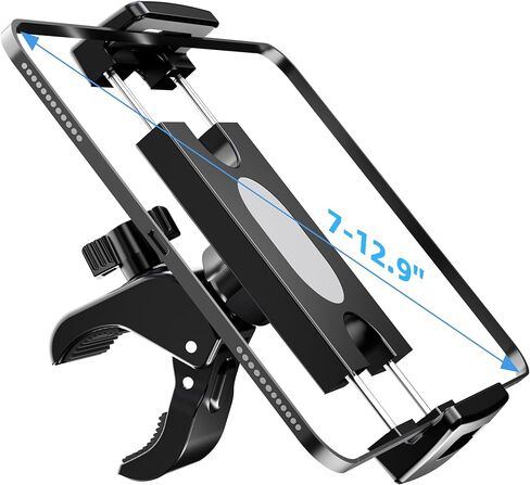 حامل كمبيوتر لوحي، حامل iPad قابل للتعديل للدراجة الداخلية/جهاز المشي/دراجة التمرين/عربة الأطفال/حامل الميكروفون، حامل كمبيوتر لوحي ثابت لجهاز iPad/Galaxy Tab وجميع أجهزة الشاشة مقاس 7-12.9 بوصة in Kuwait