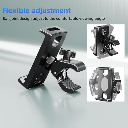 حامل كمبيوتر لوحي، حامل iPad قابل للتعديل للدراجة الداخلية/جهاز المشي/دراجة التمرين/عربة الأطفال/حامل الميكروفون، حامل كمبيوتر لوحي ثابت لجهاز iPad/Galaxy Tab وجميع أجهزة الشاشة مقاس 7-12.9 بوصة in Kuwait