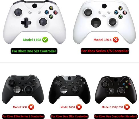 eXtremeRate Solid Clear Red Front Housing Shell Case for Xbox One S/X Controller, Custom Faceplate Cover Replacement Kit for Xbox One S/X Controller (Model 1708) - Controller NOT Included in Saudi Arabia