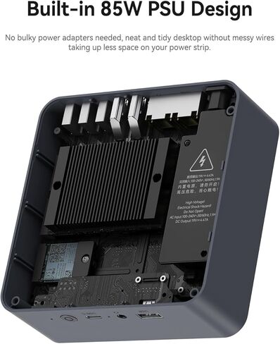 كمبيوتر صغير Beelink، EQi12 أجهزة كمبيوتر صغيرة Intel 1220P (حتى 4.4 جيجا هرتز) 10C/12T، Micro PC 24 جيجابايت LPDDR5 RAM 500 جيجابايت M.2 NVMe SSD، كمبيوتر مكتبي مدمج PSU 4K@60 هرتز/Dual HDMI/WiFi6/BT5.2/ HTPC/W-11 برو in Kuwait