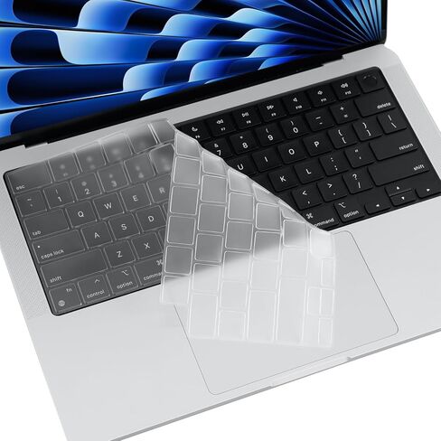 BlueSwan Keyboard Cover for 2021 2022 2023 M1/M2/M3 Pro/Max MacBook Pro 14/16 A2442 A2485 A2779 A2780, M2 MacBook Air 15/13 A2941 A2681, US Layout, Keyboard Protector Accessories in Kuwait