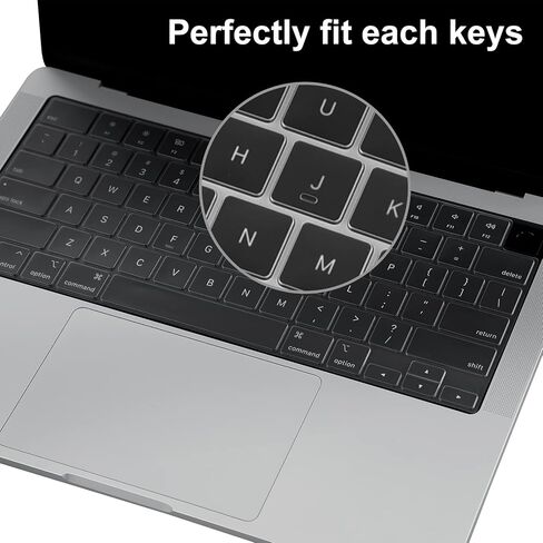BlueSwan Keyboard Cover for 2021 2022 2023 M1/M2/M3 Pro/Max MacBook Pro 14/16 A2442 A2485 A2779 A2780, M2 MacBook Air 15/13 A2941 A2681, US Layout, Keyboard Protector Accessories in Kuwait