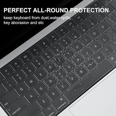BlueSwan Keyboard Cover for 2021 2022 2023 M1/M2/M3 Pro/Max MacBook Pro 14/16 A2442 A2485 A2779 A2780, M2 MacBook Air 15/13 A2941 A2681, US Layout, Keyboard Protector Accessories in Kuwait