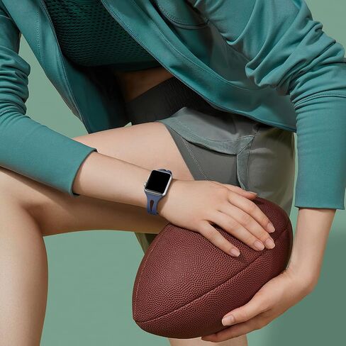 Getino متوافق مع أشرطة ساعات Apple 38 مم 40 مم 41 مم 42 مم 44 مم 45 مم 46 مم 49 مم iWatch Band للنساء والرجال، ناعم ومتين ومسامي ورفيع وضيق لـ iWatch Ultra 2 SE Series 10 9 8 7 6 5 4 3 in Saudi Arabia