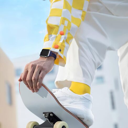 Getino Compatible with Apple Watch Bands 38mm 40mm 41mm 42mm 44mm 45mm 46mm 49mm for Women Men, Soft Durable Breathable Thin Slim Narrow Band for iWatch Series 11 10 9 8 7 6 5 4 3 2 1 Ultra SE 3/2/1 in Saudi Arabia