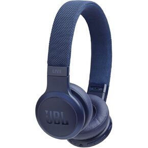 JBL Live 400BT Wireless On-Ear Bluetooth Headphones with up to 24 Hours of Battery Life - Blue, One-Size (JBLLIVE400BTBLUAM-cr) (Renewed)
