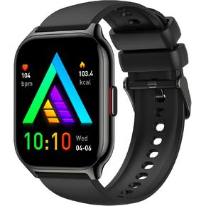 Smart Watch for Men Women, 2.01" HD Display Fitness Tracker with 107+ Sports Heart Rate Blood Pressure Blood Oxygen Sleep Monitor, IP68 Waterproof Smartwatch Compatible with Android iOS iPhone Phone