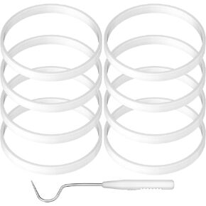 Rubber Gaskets for Ninja Blender, 8pcs 3.94 inch Blender Rubber Seal O Ring Gasket Replacement Parts for Ninja Blender BL480 BL640 BL680 BL910