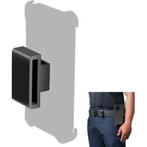 Police Heavy Duty Tactical Belt Phone Holder Attachment,Clip That Securely Holder The Phone to The Belt(Black)