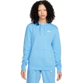 Nike Sportswear Club Fleece Women's Pullover Hoodie (DQ5793-324, Stadium Green/White)