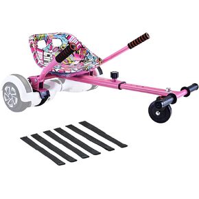 Eco-friendly Hoverboard Seat Attachment - Cool Seat, Swivel Wheel, Adjustable Length - Compatible with 6.5", 8", 8.5", 10" Hoverboards - Safe & Enjoyable Riding for Both Kids and Adults!Blue Color.