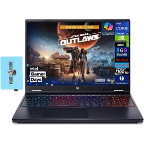 acer Predator Helios Neo Gaming Laptop 16.0" 165Hz IPS WUXGA Display (Intel i9-14900HX, GeForce RTX 4060 8GB, 32GB DDR5, 2TB SSD, RGB KB, Copilot, 2 TB 4, Win11P) w/DKZ USB Port Expander