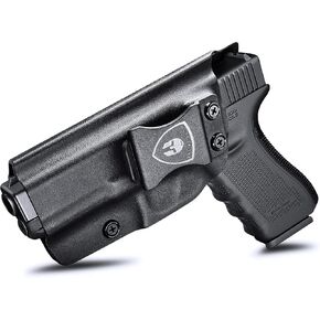 Glock 19 Holster IWB Kydex Holster Custom Fit: Glock 17/19/19X/44/45 Gen 3 4 5 & Glock 23/32 Gen 3 4 Pistol, Concealed Carry Holster G17 G19 G19X G23 G32 G44 G45, Adj. Cant & Retention