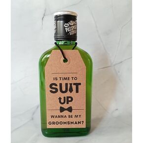 SET of 10 ● Groomsman and Best Man Proposal Cards | Your service is requested | Will you be my Groomsman/Best Man Invitations with Save the Date Card (Set A)