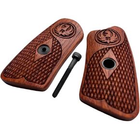 New! Padauk Wood Grip Insert Compatible with Ruger SP 101 Checkered and Diamond