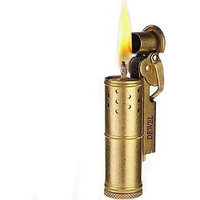 Pressure-Relief/Cool Lighter, Wheel Kerosene Lighter, Reusable Windproof Trench Lighter, Vintage Fine Copper Lighter, Classic Brass Lighter, Unique Birthday Gifts…
