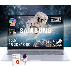 SAMSUNG Galaxy Book4 Edge Business Laptop, 15.6" LED Anti-Glare Display, Copilot + AI PC Computer, Snapdragon X Plus Processor, WiFi 7, Win 11 Pro, w/Office 365 (Windows 11 Pro)